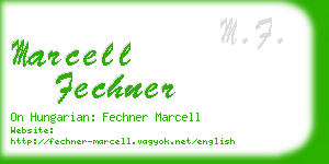 marcell fechner business card